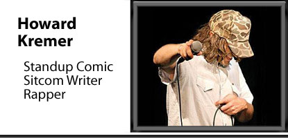 an interview about the creative process with standup comic, sitcom writer, rapper Howard Kremer aka Dragon Boy Suede